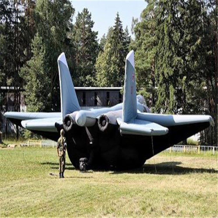 双塔充气飞机模型